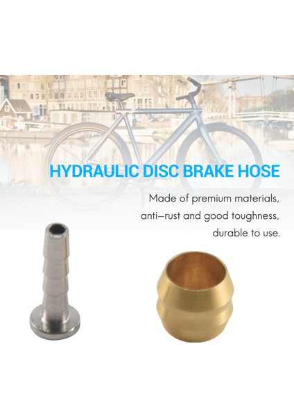 10 Takım Hidrolik Disk Fren Hortumu Mtb Dağ Bisikleti Bisiklet Zeytin Konektörü Eklemek Shimano BH90 Yedek Parça (Yurt Dışından)