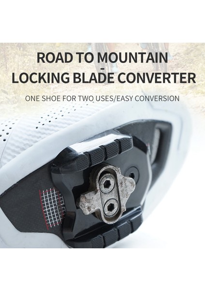 Bisiklet Kilidi Pedalı Adaptörü Yol Dönüştürme Mtb Pedalı Spd Ayakkabı Kelepçe Kapağı Çift Kullanımlı Adaptör Cleats Bisiklet Aksesuarları (Yurt Dışından)