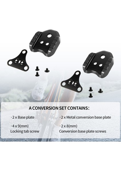 Bisiklet Kilidi Pedalı Adaptörü Yol Dönüştürme Mtb Pedalı Spd Ayakkabı Kelepçe Kapağı Çift Kullanımlı Adaptör Cleats Bisiklet Aksesuarları (Yurt Dışından)