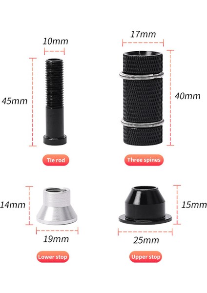 Bisiklet Ön Çatal 1 Inç Genişletilmiş Genişleme Ayçiçeği Dikey Kapaklı Asılı Çekirdek, Bisiklet Aksesuarları (Yurt Dışından) modelleri