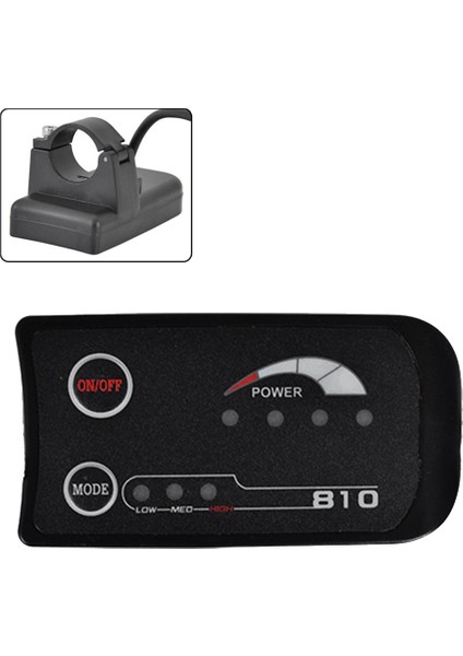 6pın S810 E-Bisiklet Metre LED Ekran 36 V Uart Elektrikli Bisiklet Elektrikli Bisiklet Metre Için (Yurt Dışından)