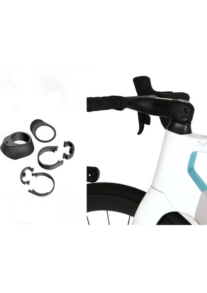 Entegre Gidon Yıkama Bölünmüş Spacer Kitleri 28.6mm Çatal Kulaklık Spacer Plastik Özel Yıkama Bisiklet Parçaları (Yurt Dışından)