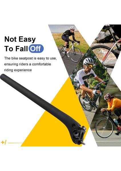 Mtb Karbon Fiber Sele Borusu 27.2mm Dağ/yol Bisikleti Sele Borusu Mat Bisiklet Parçaları 400MM (Yurt Dışından)