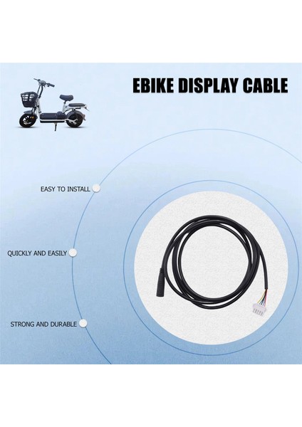 Ebike Bisiklet Kt Denetleyici 5pin Ekran Elektrikli Bisiklet Dönüşüm Kiti Için Su Geçirmez Dönüşüm Kablosu (Yurt Dışından)