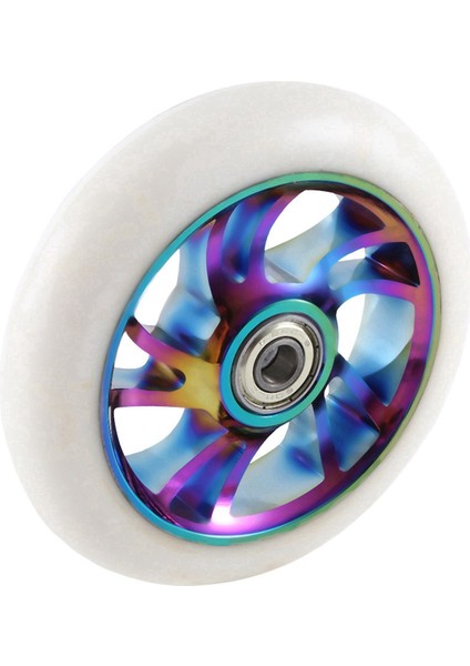 2 Adet 110MM Scooter Tekerlekleri Yedek Alüminyum Aşınmaya Dayanıklı Pu Stunt Scooter Parçaları Kick Scooter Aksesuarları (Yurt Dışından) fırsatları