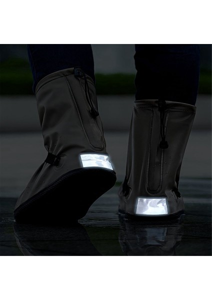 Yağmur Ayakkabı Kılıfı Su Geçirmez Tekrar Kullanılabilir Unisex Motosiklet Bisiklet Bisiklet Yağmur Botu Ayakkabı Kılıfları Yağmur Geçirmez Ayakkabı Kılıfı, Xl (Yurt Dışından)
