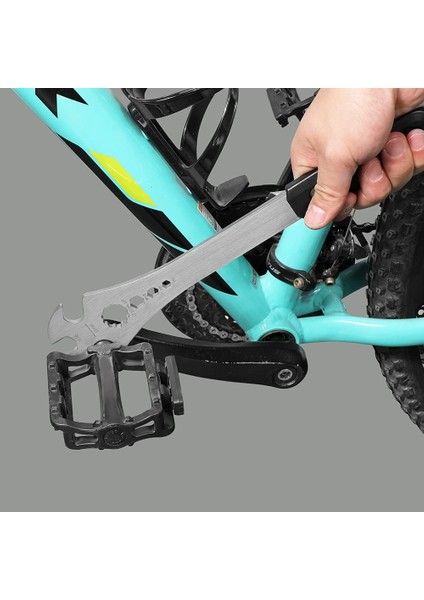 Bıkersay 2 Adet Bisiklet Pedal Anahtarı, Ekstra Uzun Saplı Bisiklet Pedal Çıkarma Anahtarı, 15MM, 9/16 Pedal Çıkarma Aleti (Yurt Dışından)