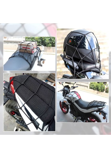 3 Adet Motosiklet Kask Halat Yüksek Geri Çekilebilir Siyah Bagaj Kask Örgü Elastik Halat Askısı Kargo Ağı ile (Yurt Dışından) fırsatları