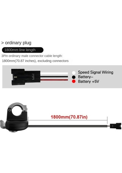 Elektrikli Bisiklet Başparmak Gaz Kelebeği Hızlı Bırakma Sol Elektrikli Bisiklet Parmak Hızlandırıcı Sm Konektörü Bisiklet Aksesuarları (Yurt Dışından) fiyatları