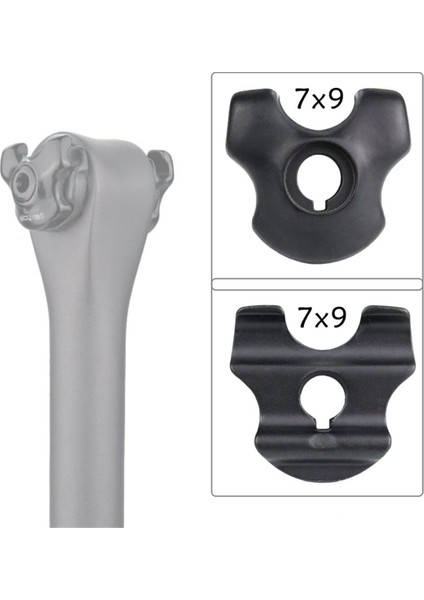 Bisiklet Seatpost Kelepçe Karbon Eyer Rayları Adaptörü 7X9MM Bisiklet Selesi Tüp Oval/yuvarlak Klipler Bisiklet Aksesuarları (Yurt Dışından)