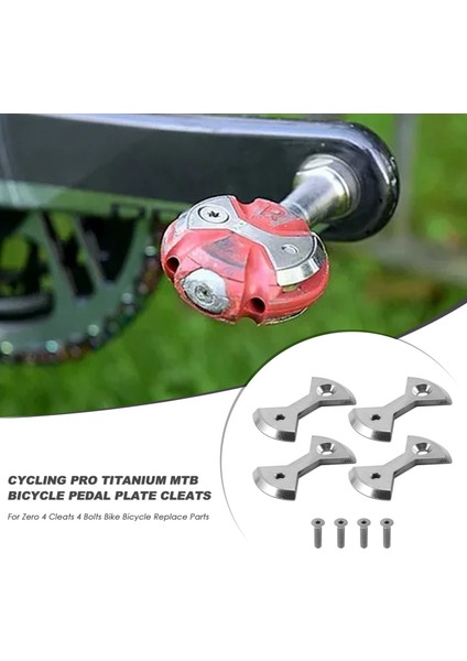 Bisiklet Pro Titanyum Mtb Bisiklet Bisiklet Pedalı Plaka Cleats Speedplay Sıfır 4 Cleats 4 Cıvata Bisiklet Bisiklet Parçaları Değiştirin (Yurt Dışından)