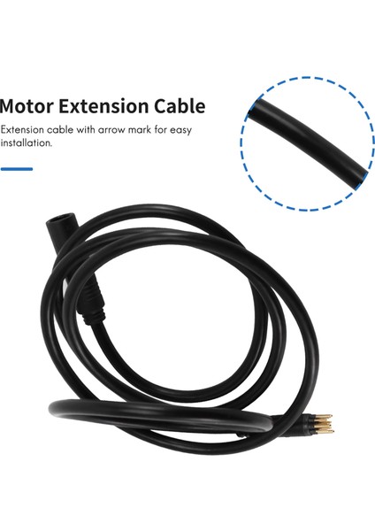 130 cm 9 Pin Dönüşüm Motor Teli Dişi Erkek Konnektör Su Geçirmez Motor Uzatma Kablosu Motor Kabloları Bafang Elektrikli Bisiklet Için (Yurt Dışından) fırsatları