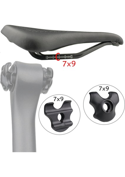 Bisiklet Seatpost Kelepçe Karbon Eyer Rayları Adaptörü 7X9MM Bisiklet Selesi Tüp Oval/yuvarlak Klipler Bisiklet Aksesuarları (Yurt Dışından)