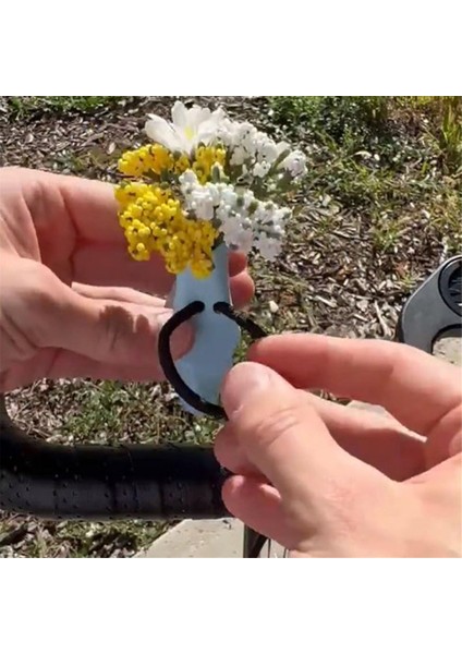 Bisiklet Gidonu Için Çiçek Vazosu, Komik Bisiklet Gidonu Vazosu Süslemeleri, Komik 3D Baskılı Mini Bisiklet Aksesuarları Binicilik B (Yurt Dışından)