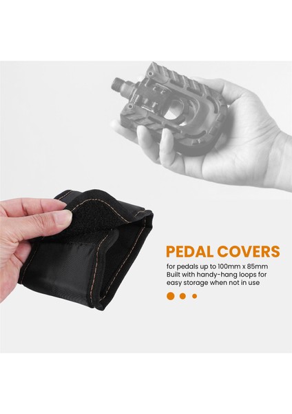 1 Çift Bisiklet Pedalı Kapakları Kaymaz Aşınmaya Dayanıklı Bisiklet Pedalı Koruması Mtb Yol Için Tüm Pedal Plakası (Yurt Dışından)