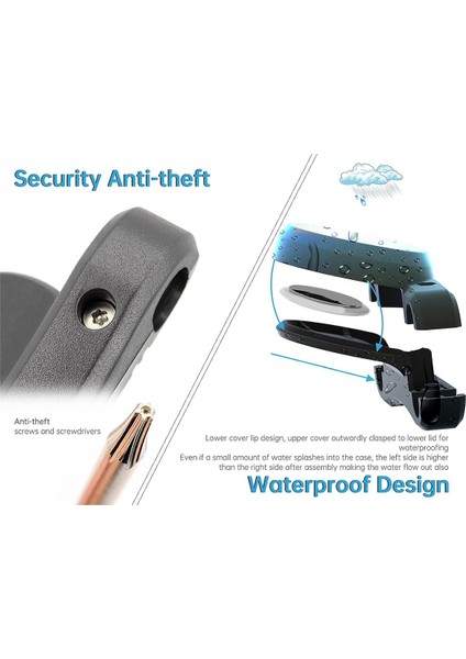 Paket Bisiklet Koltuğun Altındaki Hava Etiketi Için Gizli Montaj, Çoğu Bisiklet Için Su Geçirmez Bisiklet Sele Tutucu Koltuk Rayları (Yurt Dışından) fırsatları