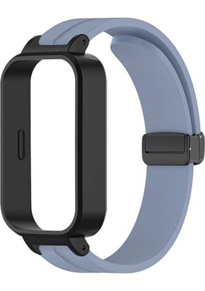 Xiaomi Smart Band 9 Active / Redmi Band 3 Silikon Watch Band Manyetik Katlanır Toka Bilek Kayışı (Yurt Dışından)