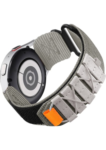 Samsung Galaxy Watch 46MM / Watch3 45MM / Huawei Watch Gt 5 Pro 46MM / Gt 5 46MM Naylon Dokuma Sihirli Bant Kayışı (Yurt Dışından)