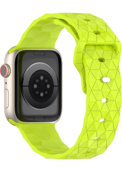 Futbol Doku Silikon Kayış Apple Watch Series 10 Ultra 9 8 7 Se 6 46MM 49MM 45MM 44MM 42MM (Yurt Dışından)