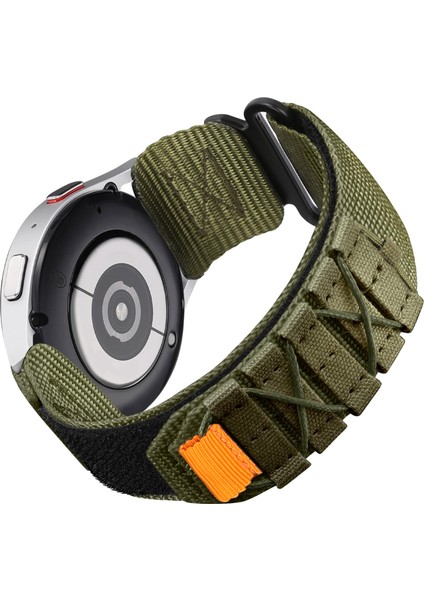 Samsung Galaxy Watch 46MM / Watch3 45MM / Huawei Watch Gt 5 Pro 46MM / Gt 5 46MM Naylon Dokuma Sihirli Bant Kayışı (Yurt Dışından)