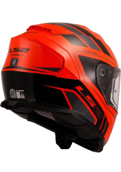 Kask Ls2 FF800 Storm 2 First Mat Turuncu-Siyah