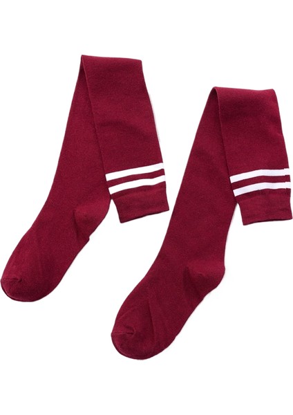 Diz Üstü Çorap Kadın Sıska Bacak Uzun Çorap Futbol Çorapları Kolej Tarzı Uzun Baldır Çorapları (Yurt Dışından)