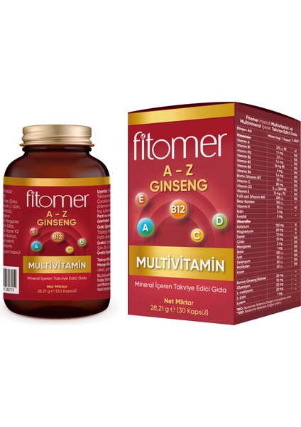 Multivitamin 30 Kapsül