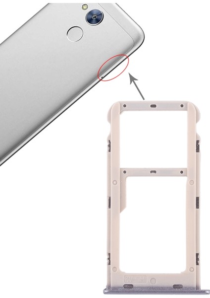Huawei Honor 6A Için Tepsi + Mikro Sd Kart Tepsisi (Yurt Dışından)