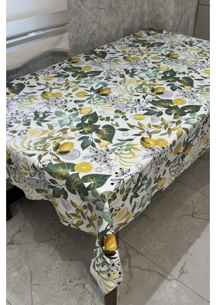 Pvc Elyaf Tabanlı Silinebilir Muşamba Masa ÖRTÜSÜ_LIMON_8302