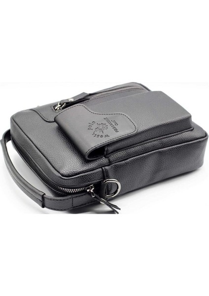 Erkek Orta Boy Siyah Suni Deri El ve Omuz Askılı Şık Çanta modelleri