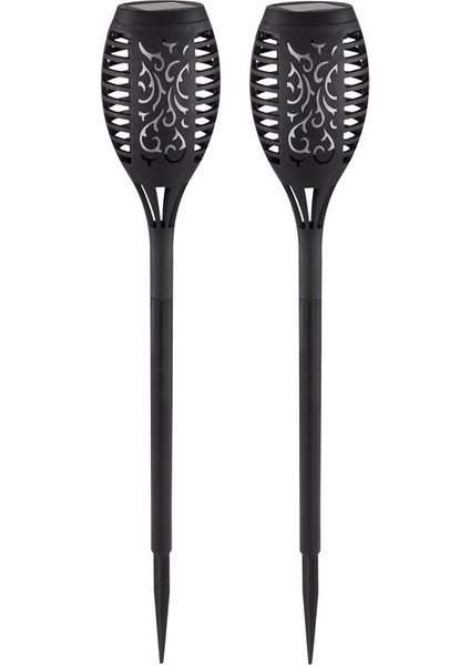 Hpy Y PM-15940 12 Ledli IP65 Alevli Solar Bahçe Aydınlatma Kutulu 2li Paket