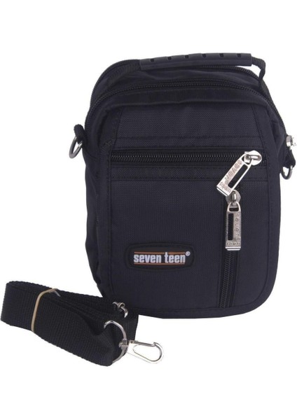 Seven Teen 17*14 Cm. Ufak Boy Çapraz Askılı Çanta Siyah 3450