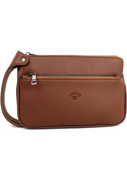 Şık Erkek Çok Bölmeli Deri Günlük Seyahat Portföyü, Taba, Orta Boy fiyatları