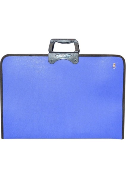 Mavi 37x54 Sanat Çantası, Şık ve kullanışlı, Düz desen, Yıkama Talimatı: Type 4