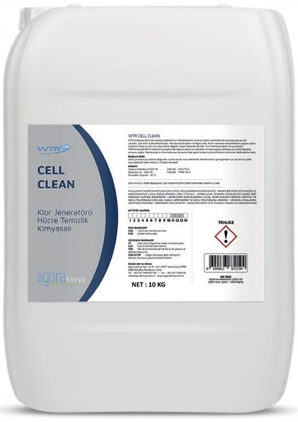 Cell Clean Tuz Klor Jeneratörü Hücre Temizlik Kimyasalı