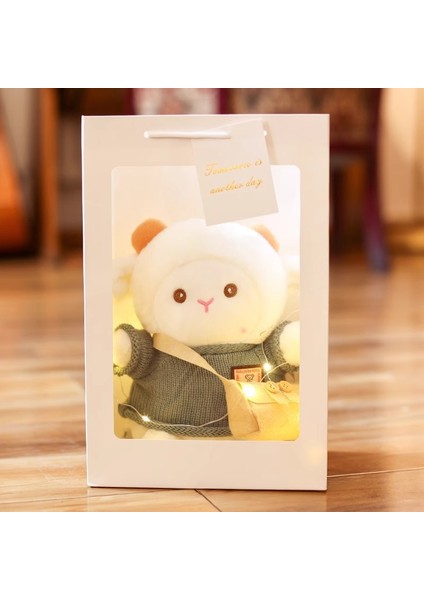 Sevimli Polk Koyun Bebek Peluş Oyuncak Yastık Hediye 21CM (Yurt Dışından)