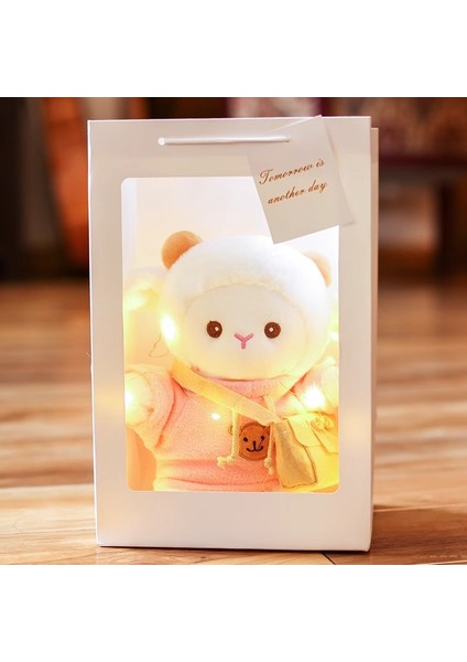 Sevimli Polk Koyun Bebek Peluş Oyuncak Yastık Hediye 21CM (Yurt Dışından)