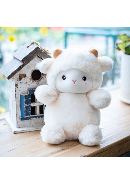 Sevimli Polk Koyun Bebek Peluş Oyuncak Yastık Hediye 21CM (Yurt Dışından)