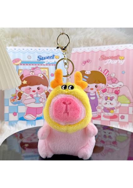 Gine Domuzu Bebek Biblo Peluş Bebek Anahtarlık (Yurt Dışından)