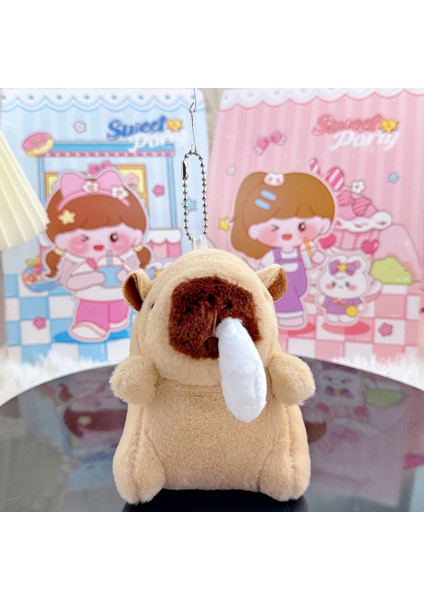 Gine Domuzu Bebek Biblo Peluş Bebek Anahtarlık (Yurt Dışından)