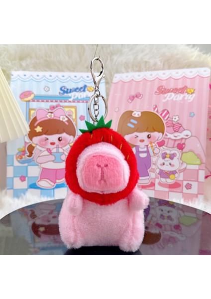 Gine Domuzu Bebek Biblo Peluş Bebek Anahtarlık (Yurt Dışından)