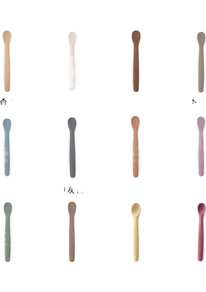 Gıda Sınıfı Silikon Bebek Tabağı Çatal Bıçak Takımı (Yurt Dışından)