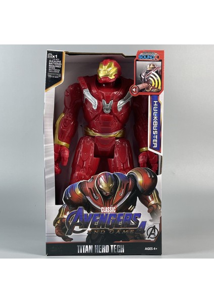 Yeni Avengers Iron Man Justice League Simülasyon Bebeklerini Çevreleyen Sesli El Aleti Filmi (Yurt Dışından)
