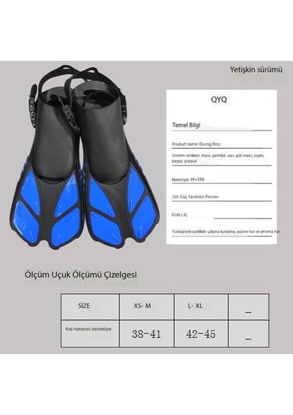 Ayarlanabilir Dalış Yüzgeçleri Eğitim Yüzgeçleri Açık Hava Sporları Şnorkel Ekipmanları (Yurt Dışından) fiyatları