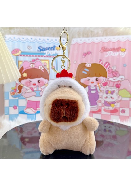 Gine Domuzu Bebek Biblo Peluş Bebek Anahtarlık (Yurt Dışından)