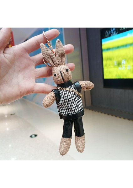 Tavşan Kolye Peluş Anahtarlık Peluş Oyuncak (Yurt Dışından)