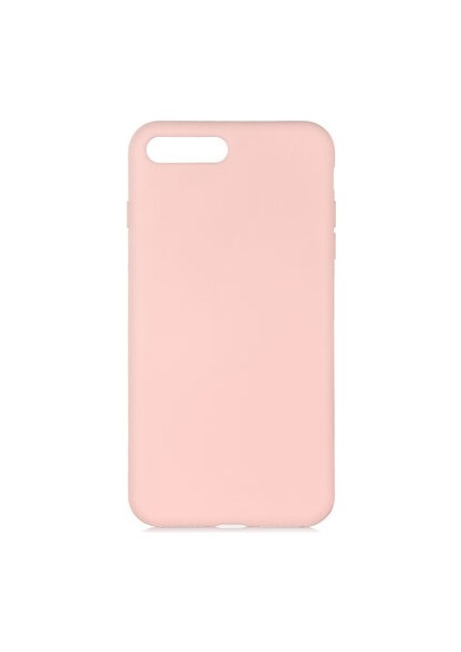 Apple Iphone 8 Plus Kılıf Yumuşak Doku ve Kadife Dolgulu Clay Premium Silikon Kapak