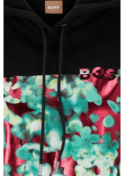 Kapüşonlu Regular Fit Kadın Sweatshirt Siyah