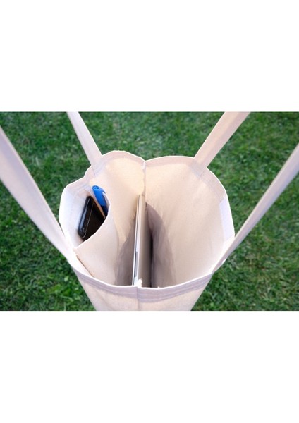 Renkli kedi desenli kanvas çanta, iç cepli ve cırtlı, 36x40 cm, beyaz indirimleri