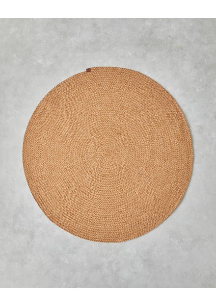 Juliet Yuvarlak Dekoratif Jüt Kilim 120 cm Natural